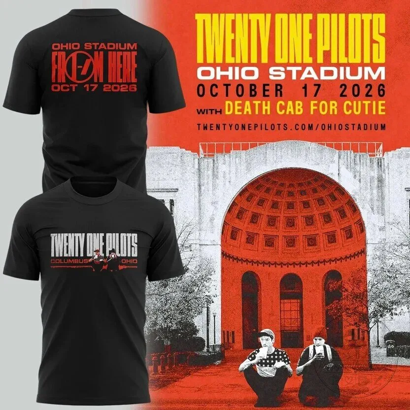 Twenty One Pilots Live At Ohio Stadium October 2026 Concert T-Shirt 9 Twenty One Pilots Live At Ohio Stadium October 2026 Concert T-Shirt