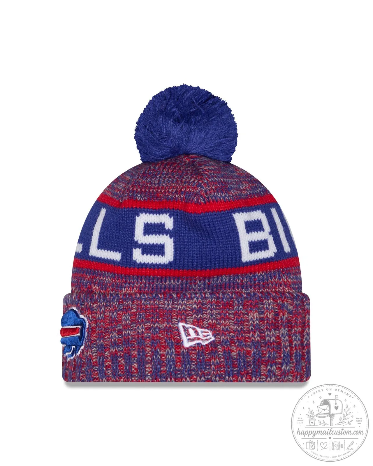 Buffalo Bills NFL Knit Pom Beanie Hat - Red White Blue Winter Cap 8 Buffalo Bills NFL Knit Pom Beanie Hat - Red White Blue Winter Cap