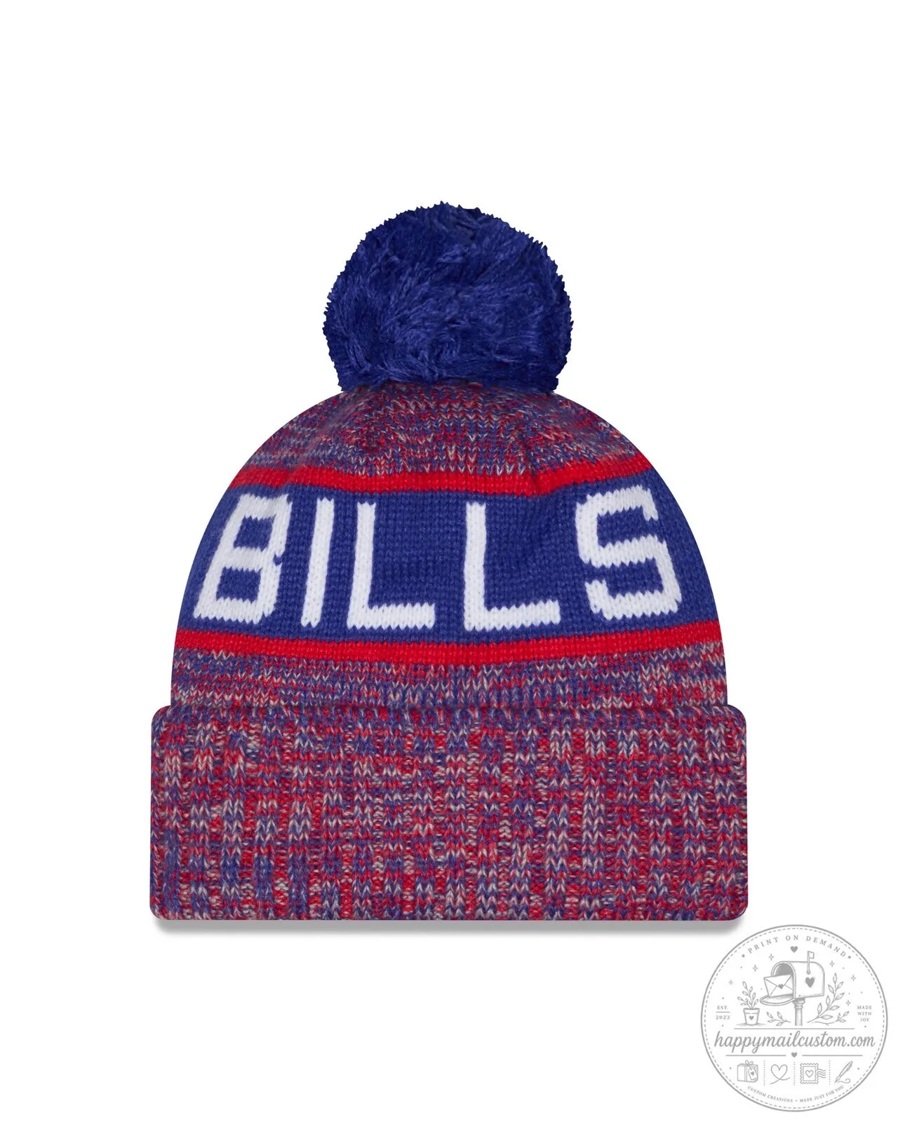 Buffalo Bills NFL Knit Pom Beanie Hat - Red White Blue Winter Cap 9 Buffalo Bills NFL Knit Pom Beanie Hat - Red White Blue Winter Cap