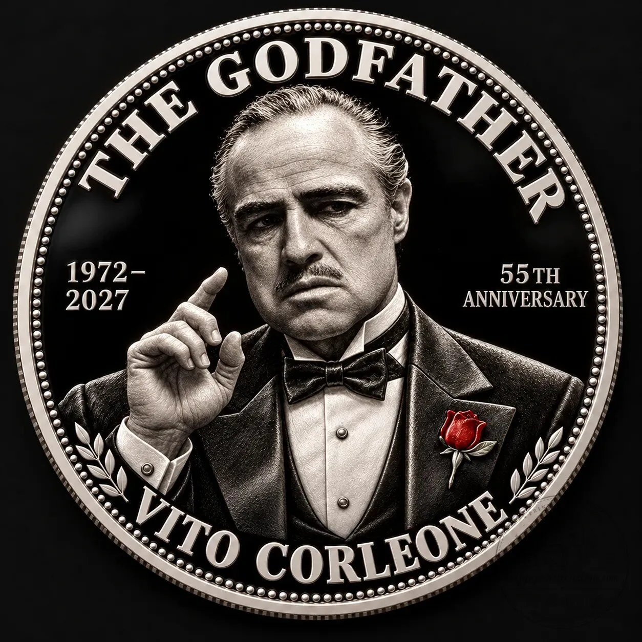 One Piece 30th Anniversary Straw Hat Pirates Commemorative Collector's Pen 4 55th Anniversary Commemorative Coin of Vito Corleone from The Godfather