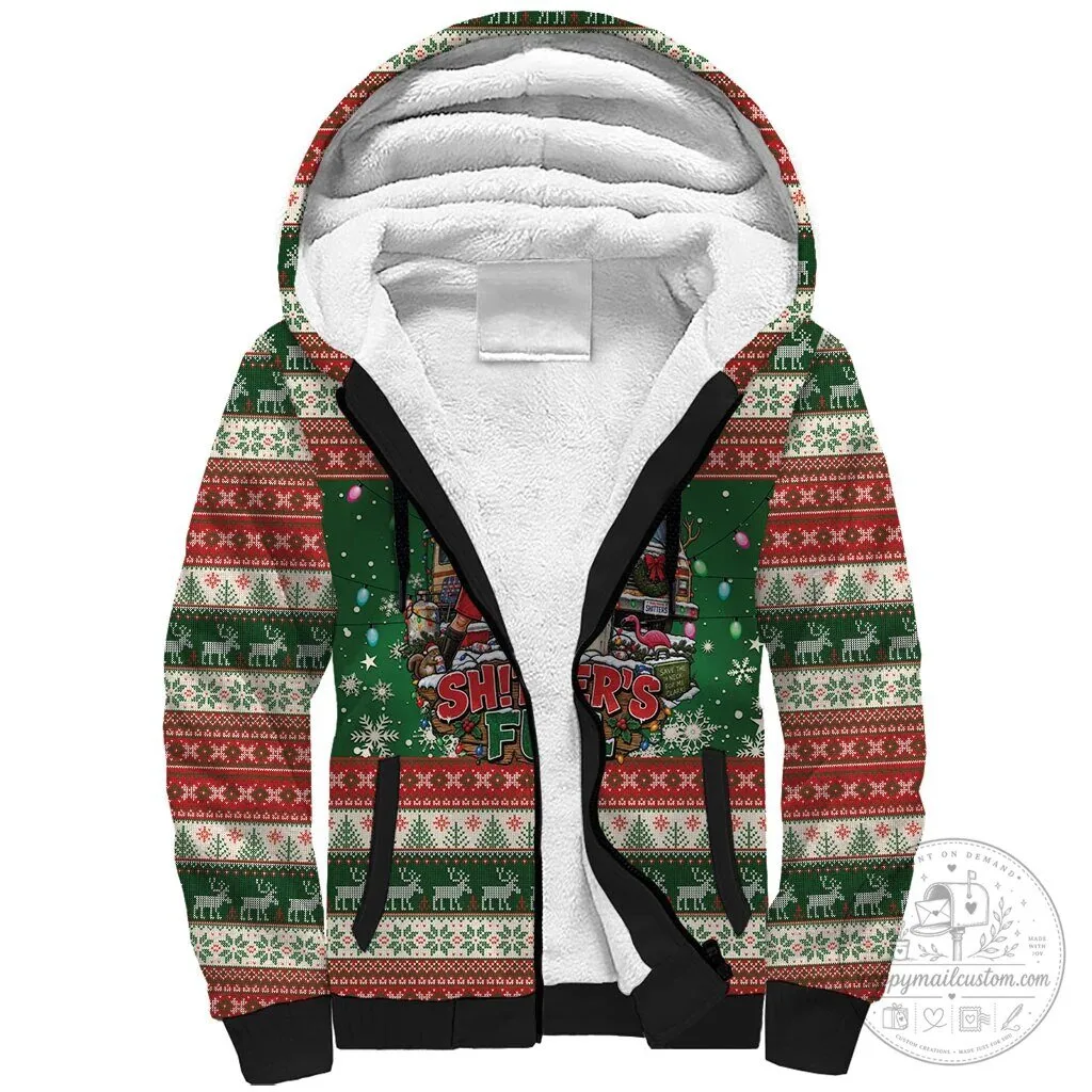 Christmas Vacation Shitter Was Full Funny Holiday Sherpa Lined Hoodie 1 Christmas Vacation Shitter Was Full Funny Holiday Sherpa Lined Hoodie