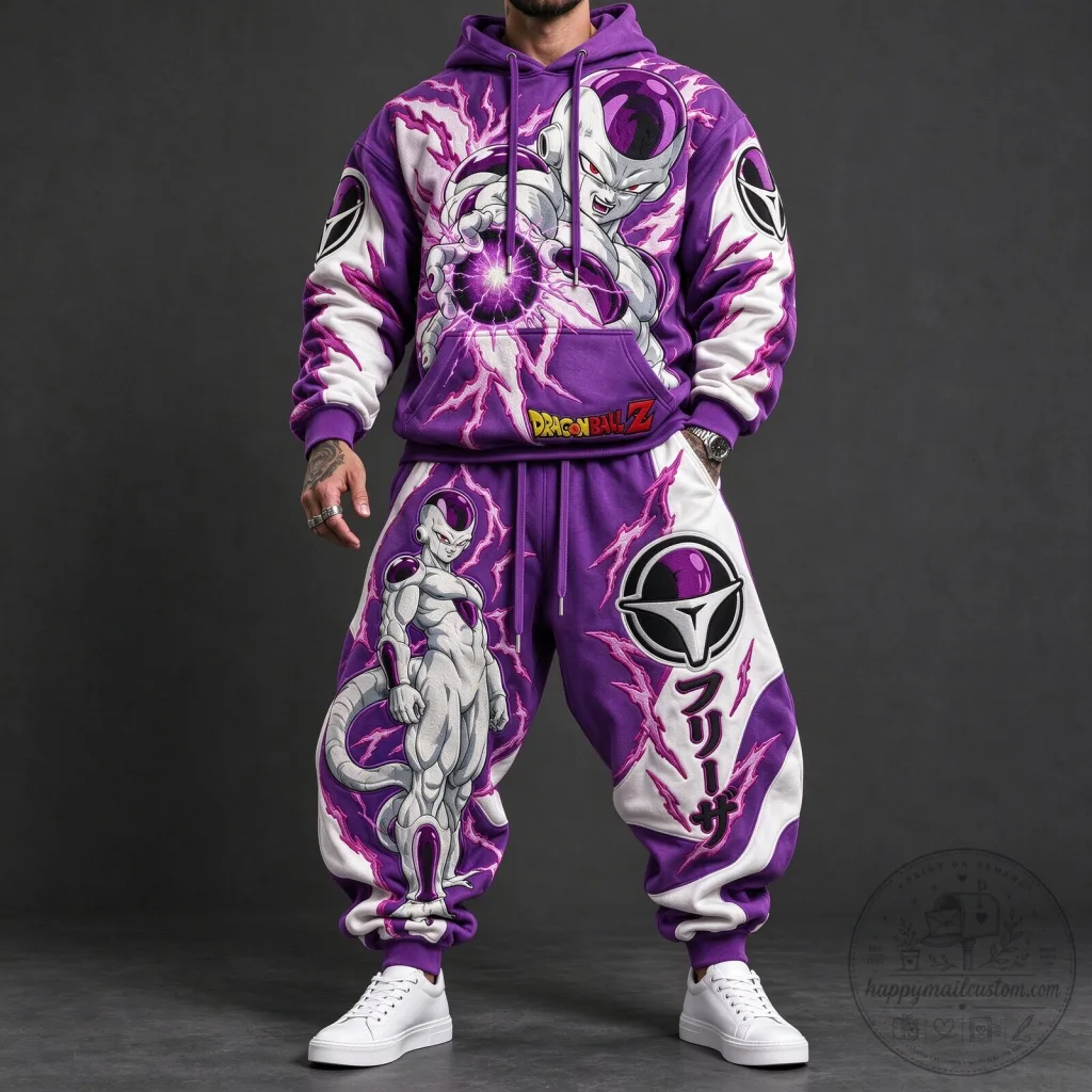 Dragon Ball Z Frieza Anime Character Purple Streetwear Hoodie 51 Dragon Ball Z Frieza Anime Character Purple Streetwear Hoodie