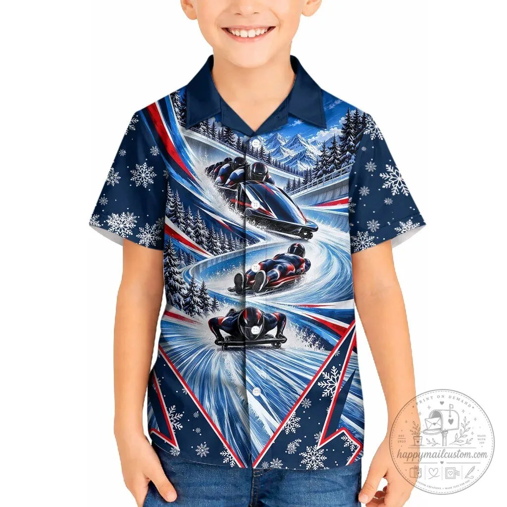 Winter Sliding Sports Bobsleigh Luge Skeleton Kid Hawaiian Shirt 3 Winter Sliding Sports Bobsleigh Luge Skeleton Kid Hawaiian Shirt