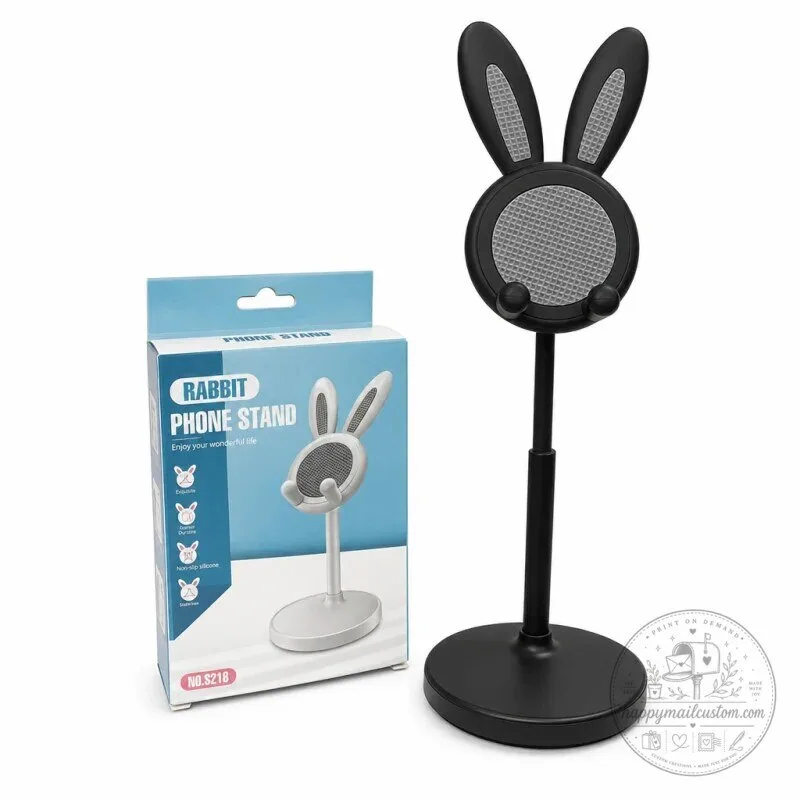 Adjustable Height Bunny Phone Stand with Weighted Base 19 Adjustable Height Bunny Phone Stand with Weighted Base