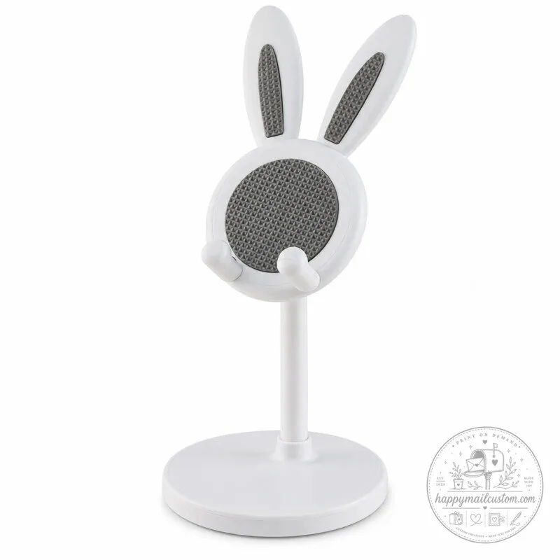 Adjustable Height Bunny Phone Stand with Weighted Base 20 Adjustable Height Bunny Phone Stand with Weighted Base