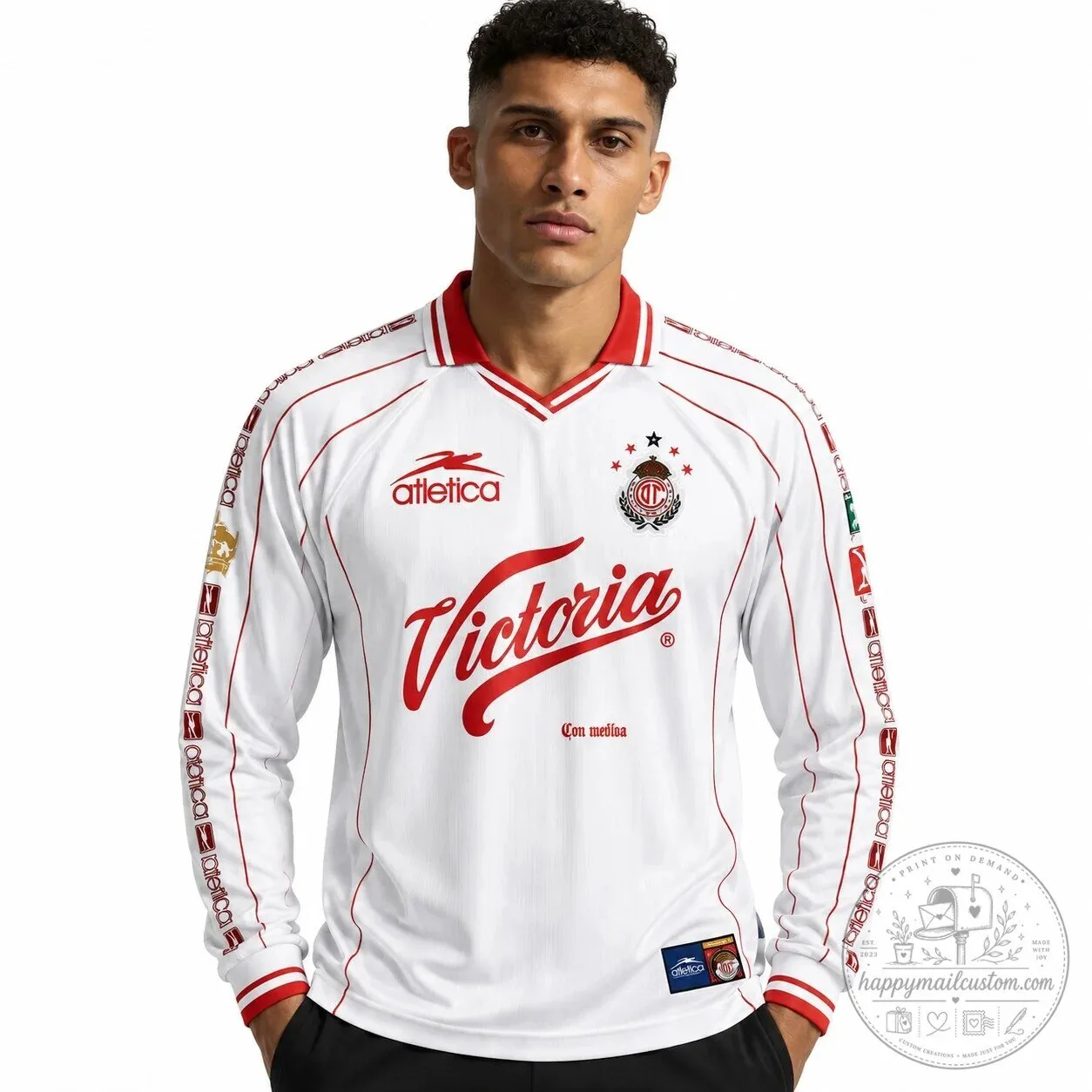 Deportivo Toluca FC 1999-2000 Away Long Sleeve Soccer Jersey