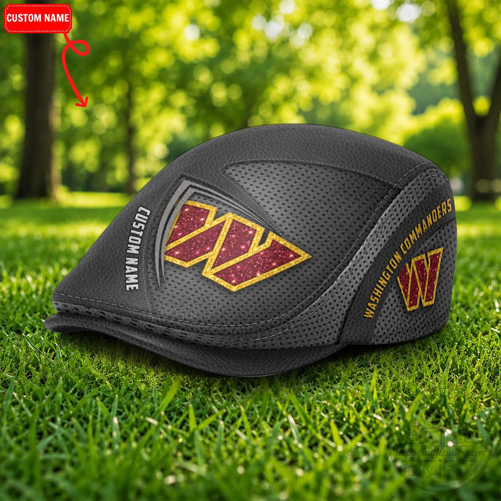 Washington Commanders NFL Football Team Custom Name Flat Cap