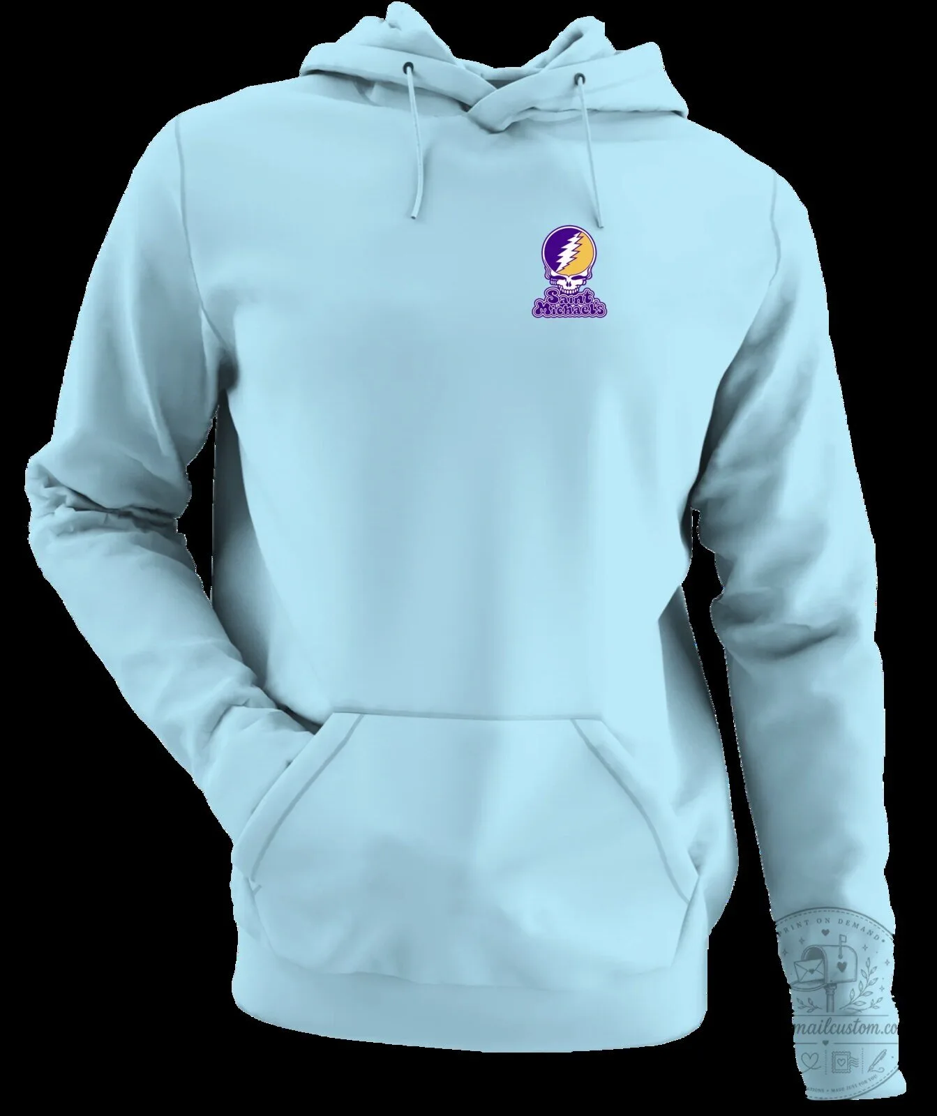 Saint Michaels Stealie Grateful Dead Inspired Light Blue Hoodie 12 Saint Michaels Stealie Grateful Dead Inspired Light Blue Hoodie