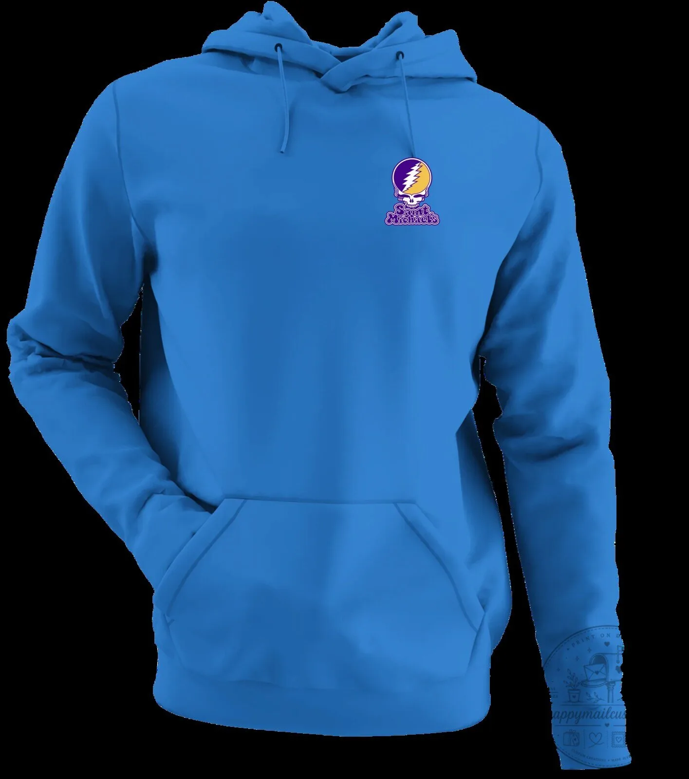 Saint Michaels Stealie Grateful Dead Inspired Light Blue Hoodie 16 Saint Michaels Stealie Grateful Dead Inspired Light Blue Hoodie