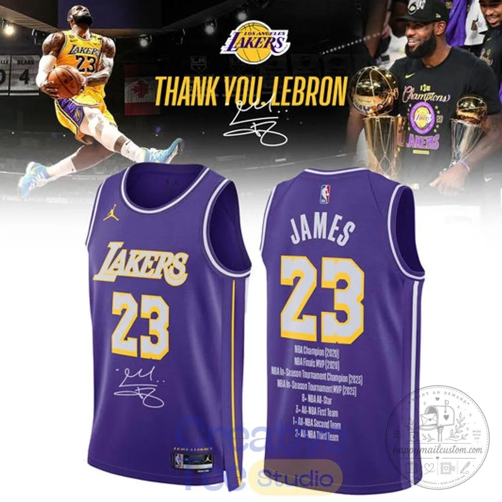 LeBron James Los Angeles Lakers NBA Basketball Jersey